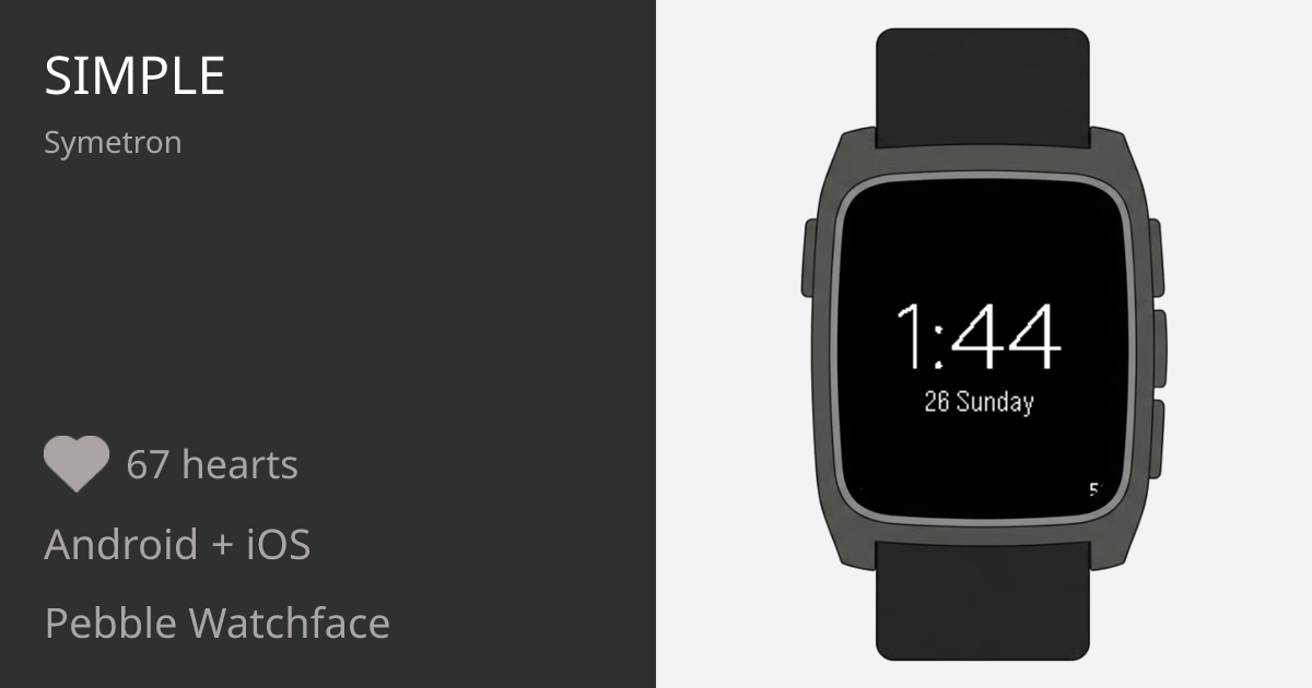Simple - Pebble Appstore
