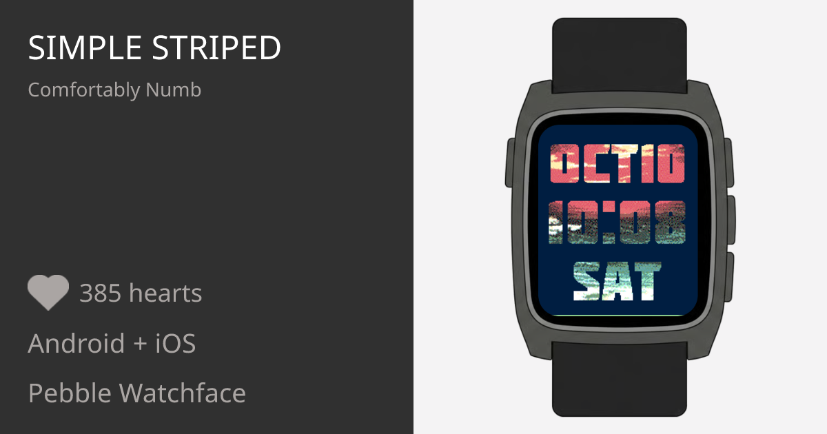 Simple Striped - Pebble Appstore