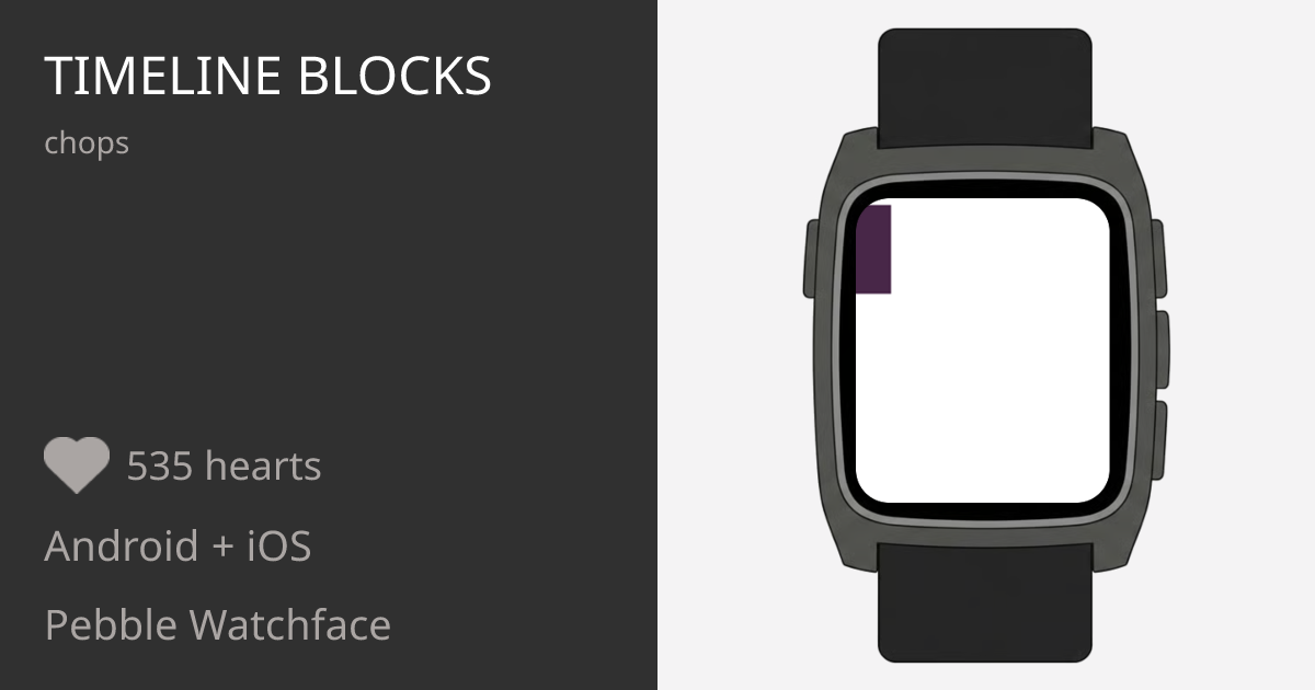 Timeline Blocks - Pebble Appstore
