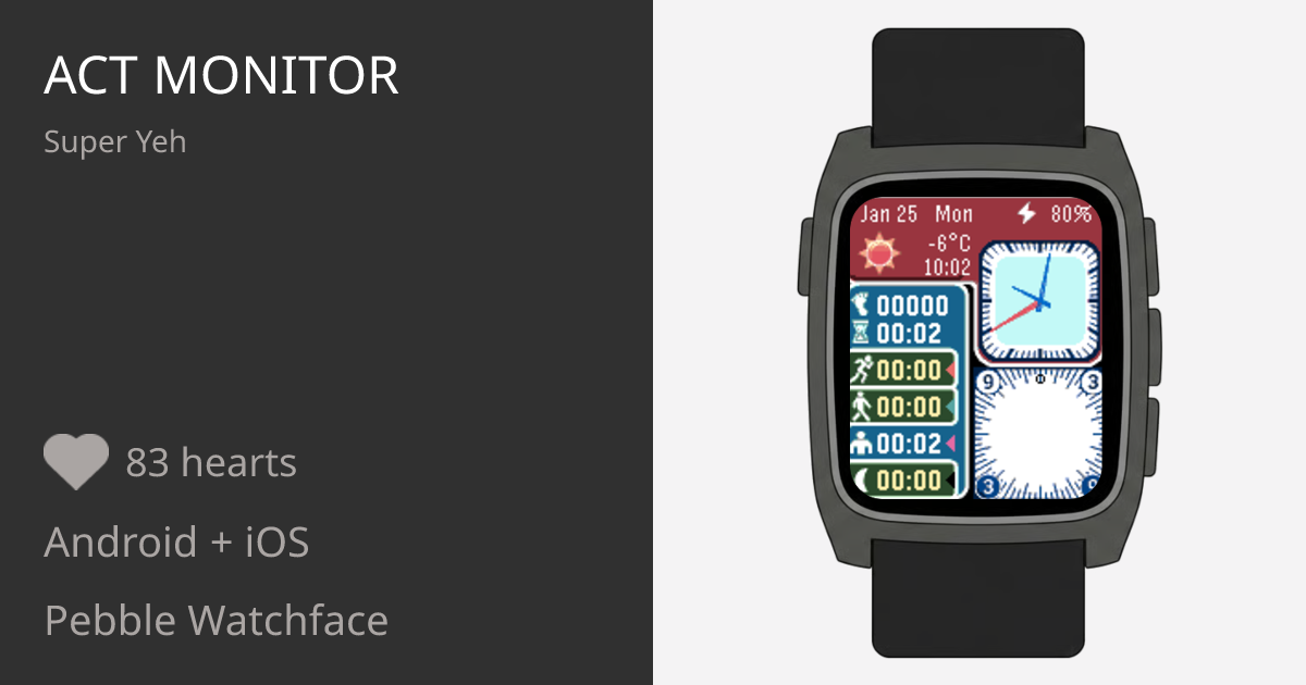 ACT monitor - Pebble Appstore